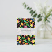 夏カラフル果実水カラーイラストレーション 名刺 (スタンド正面)