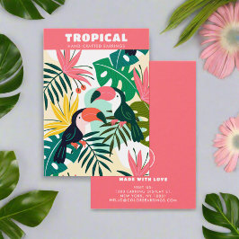 夏カラフル熱帯ハワイアンイヤリングホルダー