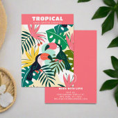 夏カラフル熱帯ハワイアンイヤリングホルダー