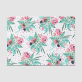 夏カラフル花ティッシュペーパー 薄葉紙