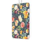 夏カラフル花模様 カーエアーフレッシュナー (左)