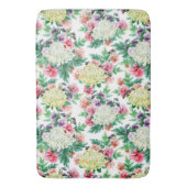 夏カラフル花模様 バスマット (正面縦)