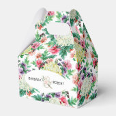 夏カラフル花模様 フェイバーボックス (正面サイド)