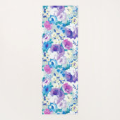 夏カラフル花模様 ヨガマット (裏面)