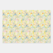 夏カラフル草花 ラッピングペーパーシート (正面2)