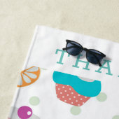 夏カラフル食の継ぎ目なしパターン ビーチタオル (インサイチュ)