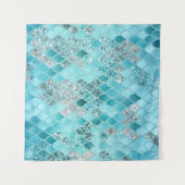 夏カリブの人魚はかりで測1 タペストリー (正面(横))