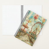 夏カーニバル5.5インチx 8.5インチスパイラルノートブック ノートブック (内側)