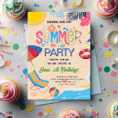 夏クールのパーティー 招待状