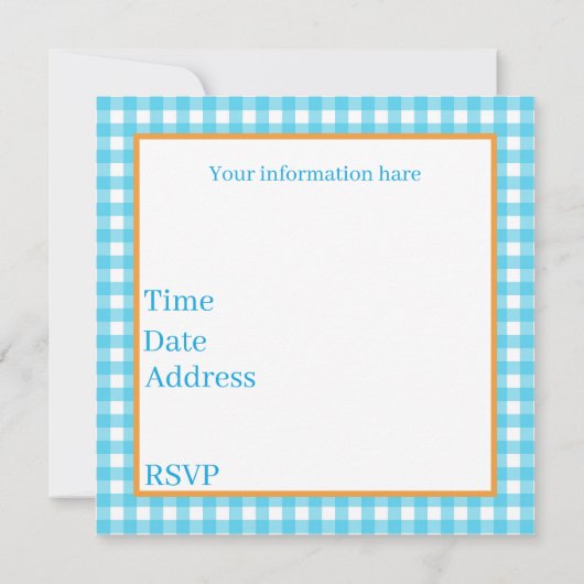 夏クール愛好家のパーティー 招待状 (裏面)