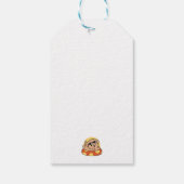 夏クール犬フローティング – かわいい子犬プールパーティー ギフトタグ (裏面)