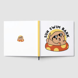 夏クール犬フローティング – かわいい子犬プールパーティー ゲストブック