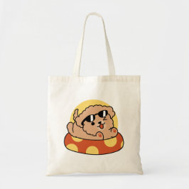 夏クール犬フローティング – かわいい子犬プールパーティー トートバッグ