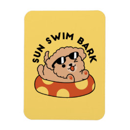 夏クール犬フローティング – かわいい子犬プールパーティー マグネット