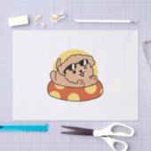 夏クール犬フローティング – かわいい子犬プールパーティー 薄葉紙 (クラフト)