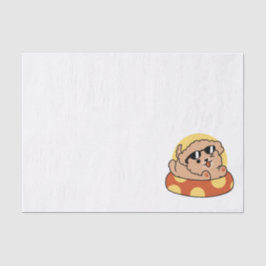 夏クール犬フローティング – かわいい子犬プールパーティー 薄葉紙