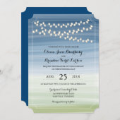 夏グラデーションのナイトライト | 結婚s 招待状 (正面/裏面)