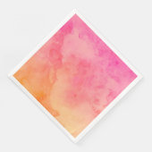 夏グラデーションピンク色のオレンジ色のサンセットウォーターカラー (コーナー)