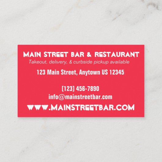 夏コックアウトピクニックメイン赤いスナッパーホットドッグ私 名刺 (裏面)