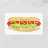 夏コックアウトピクニックメイン赤いスナッパーホットドッグ私 名刺 (正面)