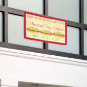 夏コックアウトピクニックメイン赤いスナッパーホットドッグ私 横断幕 (ビルの外側)