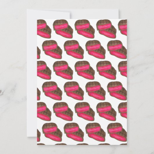 夏コックアウトピクニックレアステーキ焼き肉 招待状 (裏面)