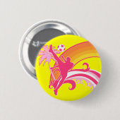 夏サッカー。 缶バッジ (正面&裏面)