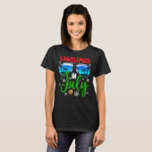 夏サングラスクリスマスインセブンクリスマスサンタクラ Tシャツ (正面フル)