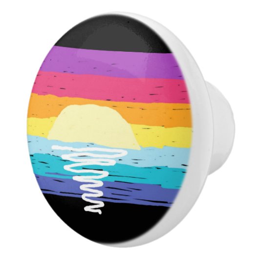 夏サンセットセラミックノブ(黒数々の) セラミックノブ (右)