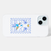 夏サーフィン切手1 Case-Mate iPhoneケース (裏面 (横))