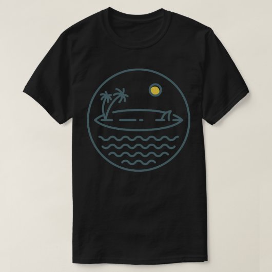 夏サーフィン Tシャツ (デザイン正面)