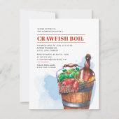 夏シーフードファミリークロウフィッシュ沸騰パーティー 招待状 (正面)