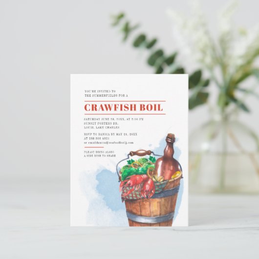 夏シーフードファミリークロウフィッシュ沸騰パーティー 招待状 (スタンド正面)
