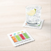 夏ジュースのカスタムな文字の紙のコースター ペーパーコースター (インサイチュ)