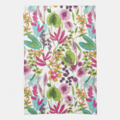 夏スタイリッシュカラフル熱帯花の模様 キッチンタオル (縦)