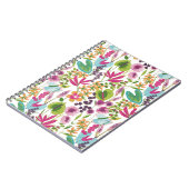 夏スタイリッシュカラフル熱帯花の模様 ノートブック (左側)