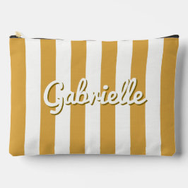 夏ストライプの日没ガールズトリップランジェリートラベル アクセサリーポーチ