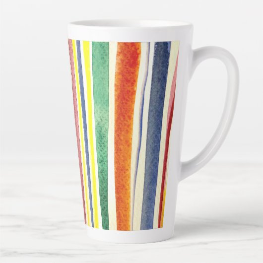 夏ストライプ期 カフェラテマグ (右)