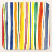 夏ストライプ期 スクエアペーパーコースター (正面)