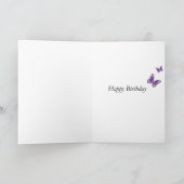 夏チョウ。ハッピーバースデーエマ。 カード (内部)