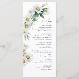 夏デイジーの結婚花のメニュー メニュー