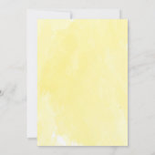 夏デイジーひまわり金ゴールドビーブライダルシャワー 招待状 (裏面)