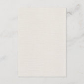 夏デイジーブルーフローラ植物囲いカード エンクロージャーカード (裏面)