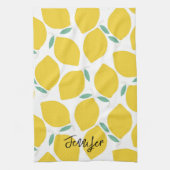 夏ノベルティレモンパターン印刷パーソナライズされた キッチンタオル (縦)