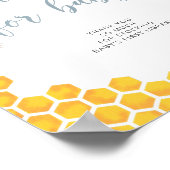 夏ハニービー赤ちゃんシャワーベビー ポスター (角)