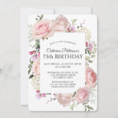 夏バラガーデンフローラ75thバースデーパーティー 招待状 (正面)