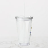 夏パイナップル水色フォイルフェイクトップ アクリルタンブラー (右)