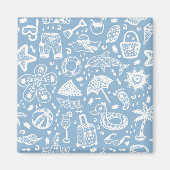 夏パターン マグネット (正面)