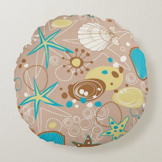 夏パターン ラウンドクッション (正面)