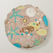 夏パターン ラウンドクッション (裏面)